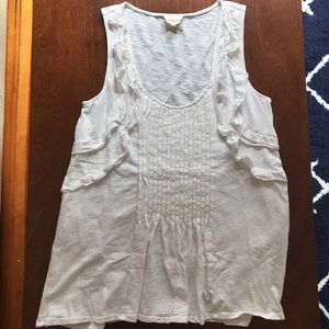 Deletta/Anthropologie Cream Tank - S